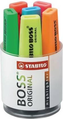 Attēls no Stabilo Zakrelacz BOSS 6 kolorów w kubku (SCH035)