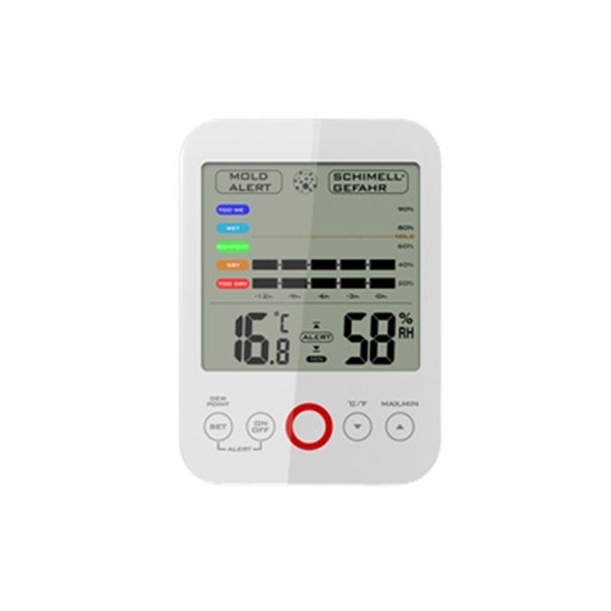 Изображение Stacja pogodowa Terdens Termohigrometr wewntrzny z alarmem i histori pomiarów (3564)