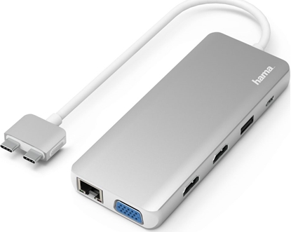 Attēls no Stacja/replikator Hama Multiport USB-C  (002001330000)