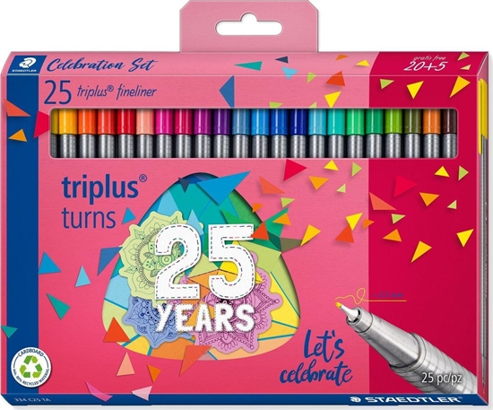 Изображение Staedtler Cienkopisy Triplus Fineliner 334 25 kolorów Staedtler
