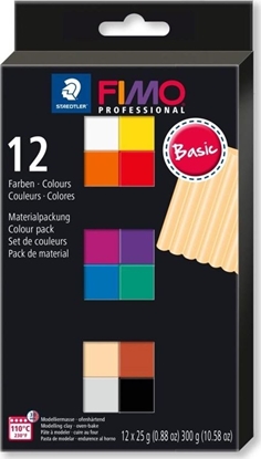Attēls no Staedtler Fimo Professional 12x25g Basic Colour