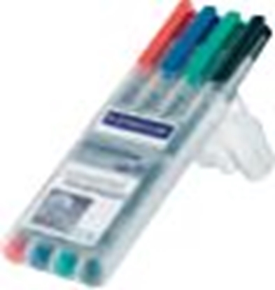 Attēls no Staedtler Flamaster suchocieralny LUMOCOLOR 311S, opakowanie 4 sztuki (STA003)