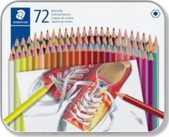 Picture of Staedtler Kredki szecioktne 72 kolory metalowe opakowanie