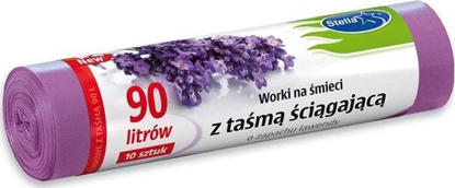 Attēls no Staples Worki na mieci stella lawendowe 90l z tam cigajc 10/p