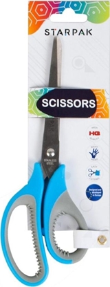 Attēls no Starpak I NOZYCZKI MET Z GUM 21CM STK B/C 12/120