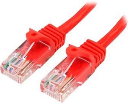 Изображение StarTech RJ-45 Cat5e mski-mski 0,5m czerwony (45PAT50CMRD)