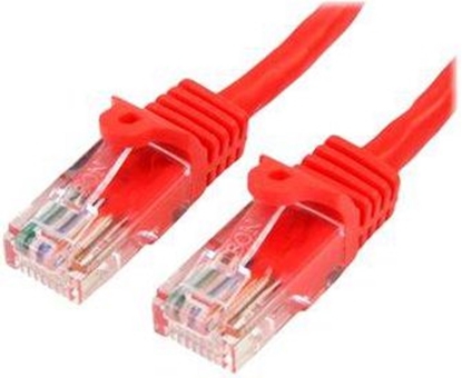Attēls no StarTech RJ-45 mski-mski 5m czerwony (45PAT5MRD)