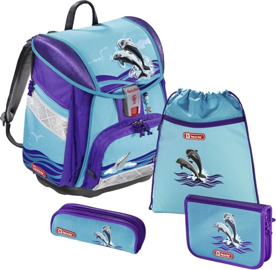 Изображение Step by Step Zestaw szkolny Touch 2 21L Happy Dolphins 4 el.