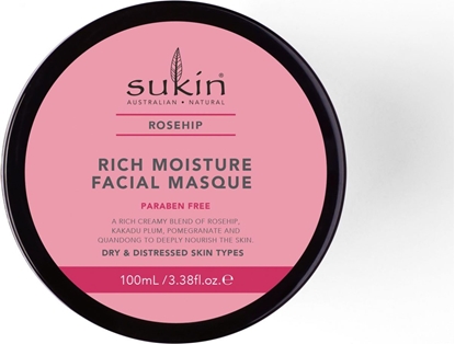 Изображение Sukin Sukin, ROSEHIP Nawilajca maseczka do twarzy, 100ml