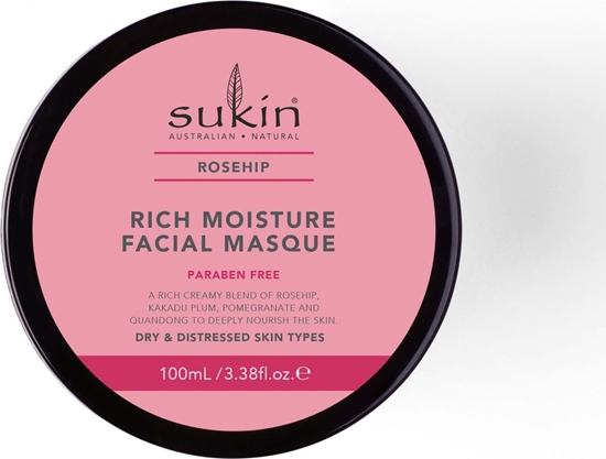 Изображение Sukin Sukin, ROSEHIP Nawilajca maseczka do twarzy, 100ml
