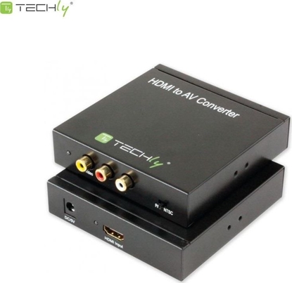 Attēls no Adapter AV Techly RCA (Cinch) x3 - HDMI czarny (301672)