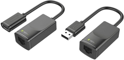 Attēls no Adapter USB Techly IUSB-EXTENDTY2 USB - RJ45 Czarny  (IUSB-EXTENDTY2)