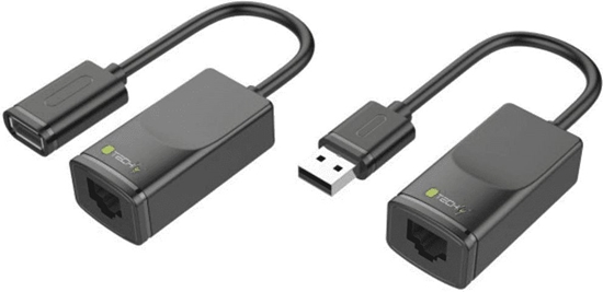 Изображение Adapter USB Techly IUSB-EXTENDTY2 USB - RJ45 Czarny  (IUSB-EXTENDTY2)