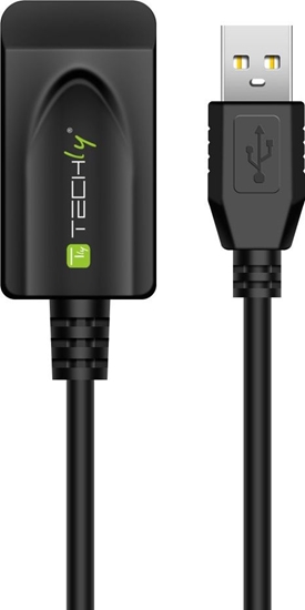 Picture of Kabel USB Techly USB-A - USB-A 5 m Czarny (IUSB-REP20TY)