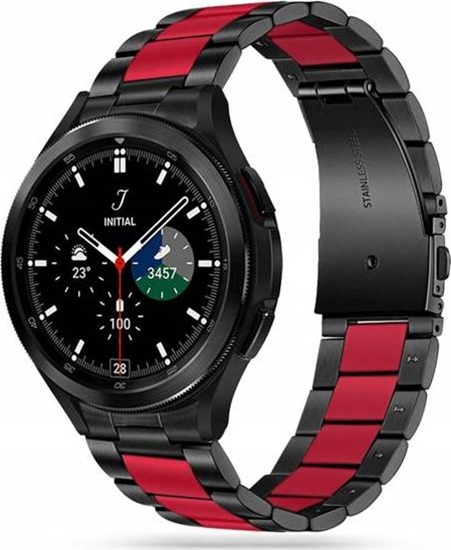 Picture of Tech-Protect Bransoleta Tech-protect Stainless Samsung Galaxy Watch 4 40/42/44/46mm Black/Red