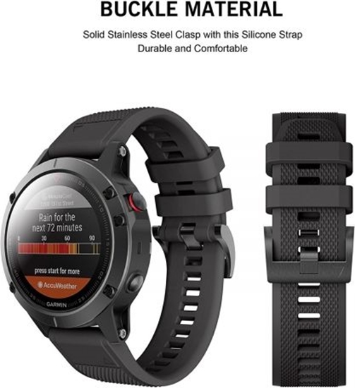 Picture of Tech-Protect watch strap Smooth Garmin Fenix 3/5X/3HR/5X Plus/6X/6X Pro, black