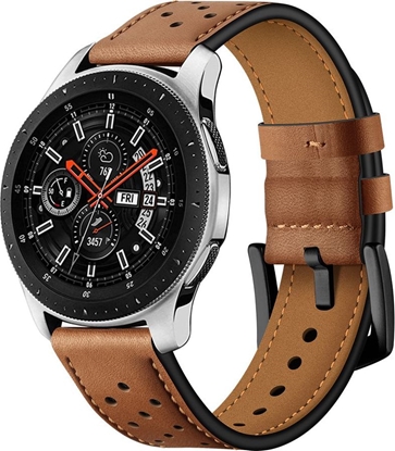 Picture of Tech-Protect skórzany pasek do Samsung Galaxy Watch 46mm Brązowy