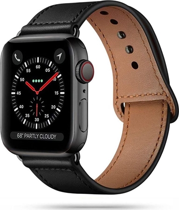 Picture of Tech-Protect TECH-PROTECT LEATHERFIT APPLE WATCH 1/2/3/4/5/6 (42/44MM) BLACK