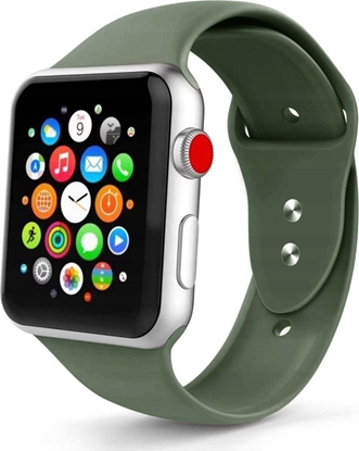 Attēls no Tech-Protect TECH-PROTECT SMOOTHBAND APPLE WATCH 1/2/3/4/5 (42/44MM) ARMY GREEN