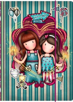 Изображение Santoro Teczka Zamykana na Gumk Gorjuss Fairground