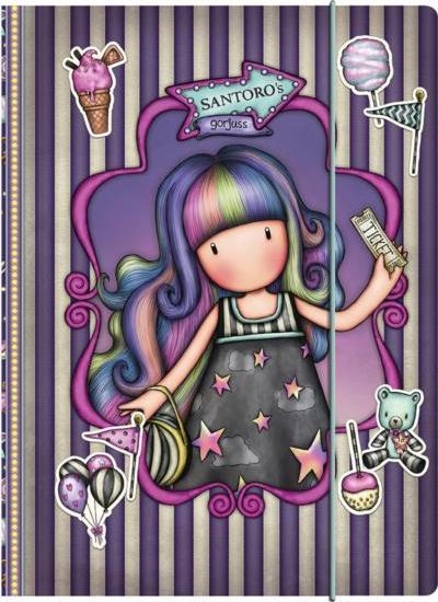 Изображение Santoro Teczka Zamykana na Gumk Gorjuss Fairground
