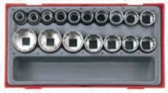 Изображение Teng Tools Zestaw kluczy nasadowych 1/2" 17szt. (03570207)