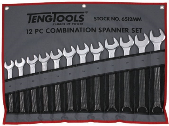 Изображение Teng Tools Zestaw kluczy pasko-oczkowych 13/16 - 5/4" 7szt. (151590403)