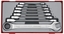 Изображение Teng Tools Zestaw kluczy pasko-oczkowych z grzechotk 8 - 19mm 8szt. (166720102)