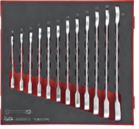 Изображение Teng Tools Zestaw kluczy pasko-oczkowych z grzechotk 8-19mm 12szt. (238270102)