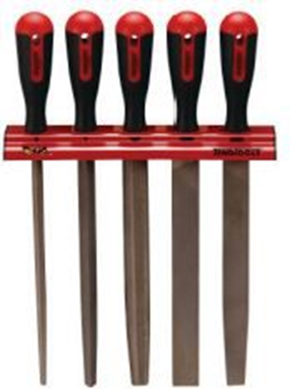 Изображение Teng Tools Zestaw pilników na wieszaku ciennym (12866-0107)