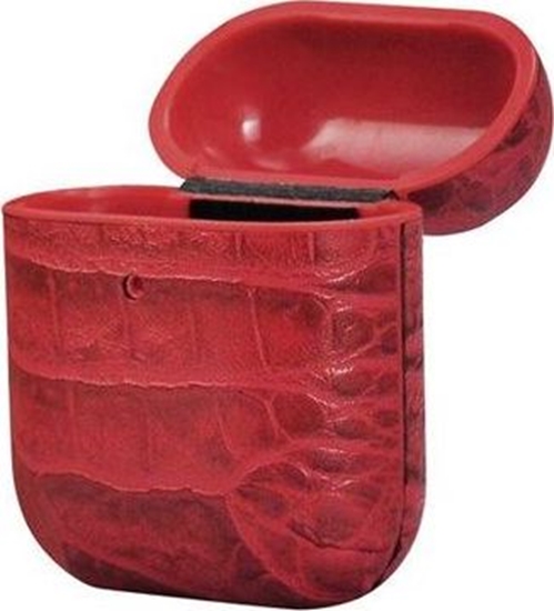 Picture of TerraTec Etui ochronne AirBox Crocodile Pattern Red do AirPods czerwone