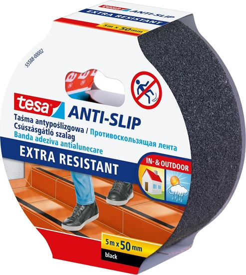 Изображение Tesa antypolizgowa tama dwustronna czarna 5m x 50mm (18357960)