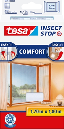 Изображение Tesa Fliegengitter Fenster klett 1,7X1,8m weiß 55914