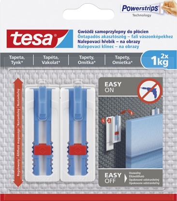 Изображение Tesa regulowany gwód samoprzylepny do ram drewnianych max obcienie 1kg