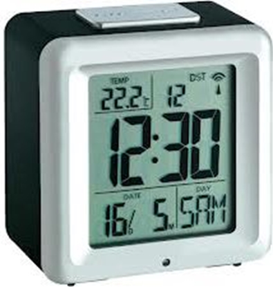 Picture of TFA 60.2503 radio controlled alarm clock with temprature