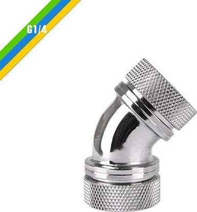 Изображение Pacific G1/4 x 16mm 90 złączka adapter kątowy - Chrome 