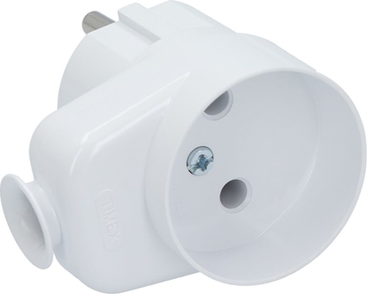 Изображение Timex Wtyczka ktowa z gniazdem b/u 16A 2P 250V biaa (WT-6U/G)