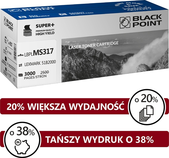 Picture of Toner Black Point LBPLMS317 Black Zamiennik 51B2000 (BLLMS317SBCBW)