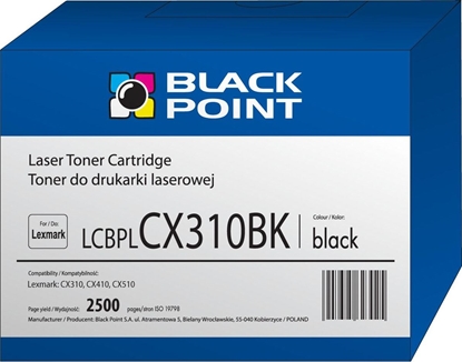 Attēls no Toner Black Point LCBPLCX310BK Black Zamiennik 80C2SK0 (BLLOPCX310BKBW)