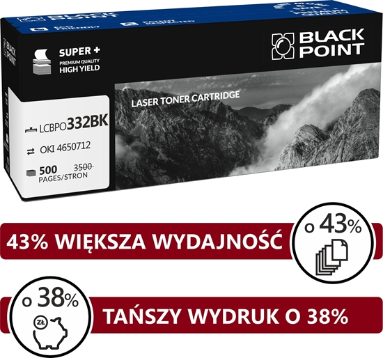 Изображение Toner Black Point LCBPOC332BK Black Zamiennik 46508712 (BLOKI332BKBW)