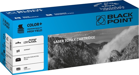 Picture of Toner Black Point LCBPOC532C Cyan Zamiennik 46490607 (BLOKI532CBW)