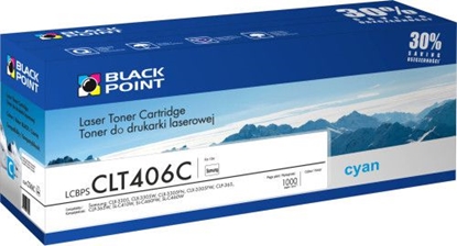 Изображение Toner Black Point LCBPSCLT406C Cyan Zamiennik CLT-C406S (LCBPSCLT406C)