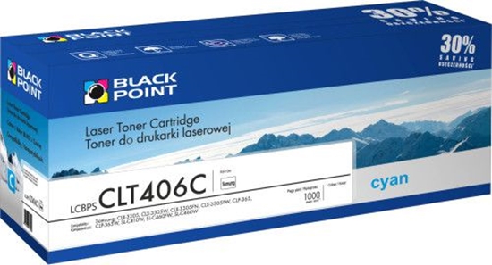 Picture of Toner Black Point LCBPSCLT406C Cyan Zamiennik CLT-C406S (LCBPSCLT406C)