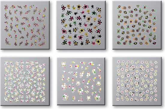 Picture of Top Choice Naklejki na paznokcie Colour (42737) 6szt.