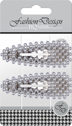 Изображение Top Choice Top Choice Fashion Design Spinki typu "Pyk" perła srebrna (23811) 1op.-2szt