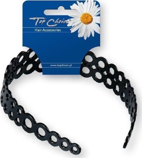 Изображение Top Choice Top Choice Opaska do wosów aurowa czarna (27833) 1szt