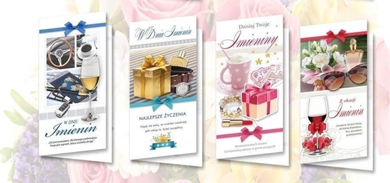 Picture of Top Graphic Karnet DL De Lux. Imieniny MIX (10szt)