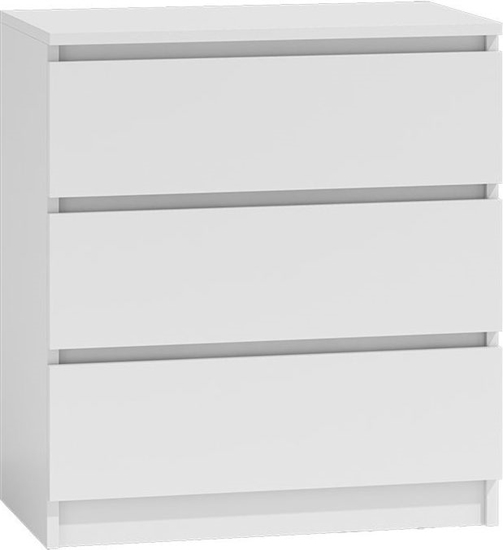 Изображение Topeshop Komoda szafka 3 szuflady kolor biay