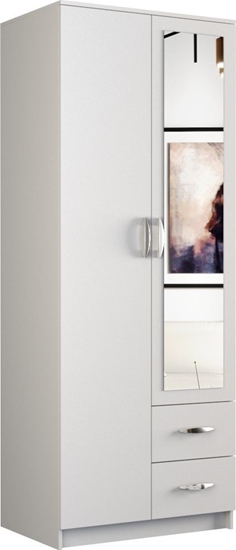 Изображение TopEshop szafa Romana lustro 80cm biel (ROMANA 80 BIEL L KPL)