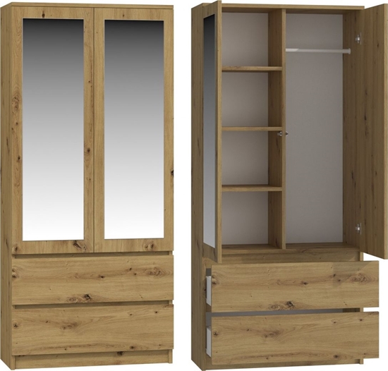 Изображение Topeshop SZAFA SS-90 LUSTRO - DB ARTISAN